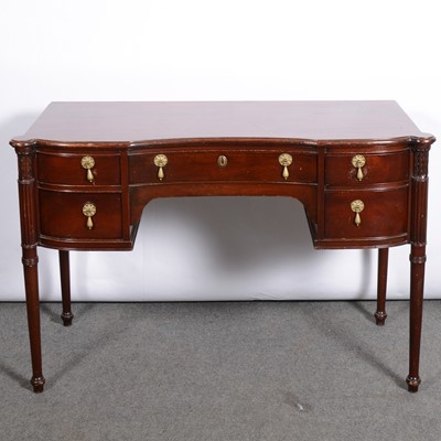 Lot 407 - Reproduction hardwood dressing table