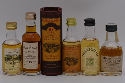 Lot 155 - Ten assorted single Highland malt whisky miniatures