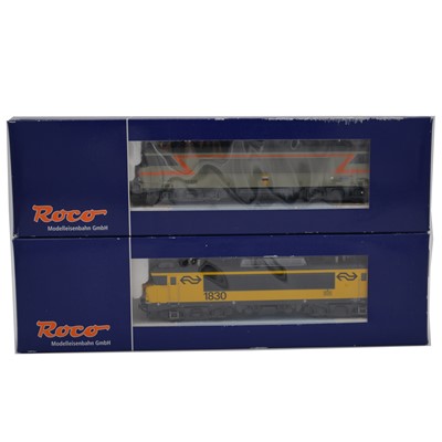 Lot 274 - Two Roco HO gauge model railway diesel locomotives.