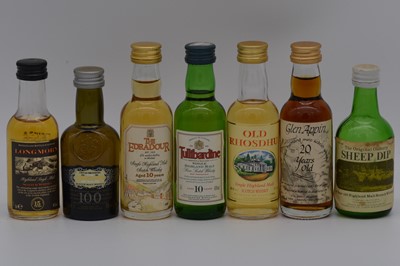 Lot 98 - Twelve assorted single Highland malt whisky miniatures