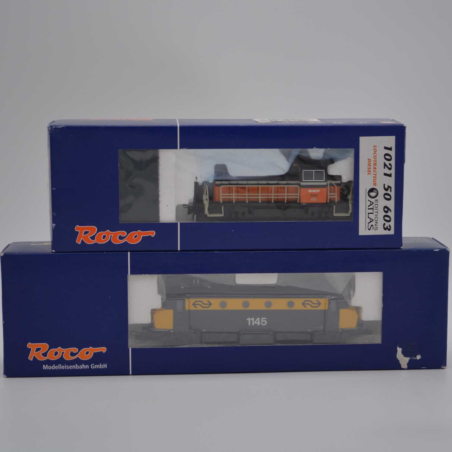 Lot 282 - Two Roco HO gauge model railway diesel locomotives