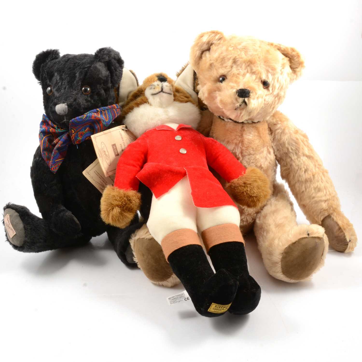 Lot 98 - Three teddy bears, including Merrythought fox