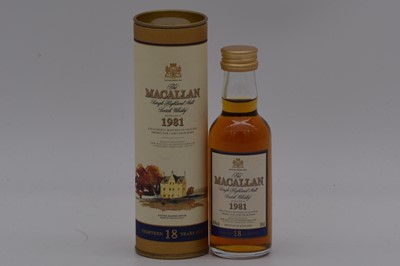 Lot 177 - Macallan 1981, 18 year old