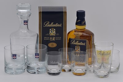 Lot 142 - Ballantine's Special Reserve, 12 year old, presentation set with glass decanter