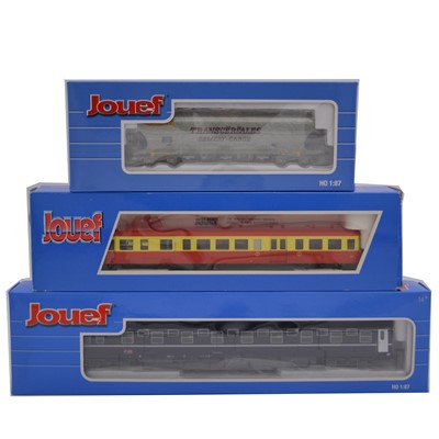 Lot 53 - Jouef HO model railways, three including Autorail X3800 Picasso locomotive