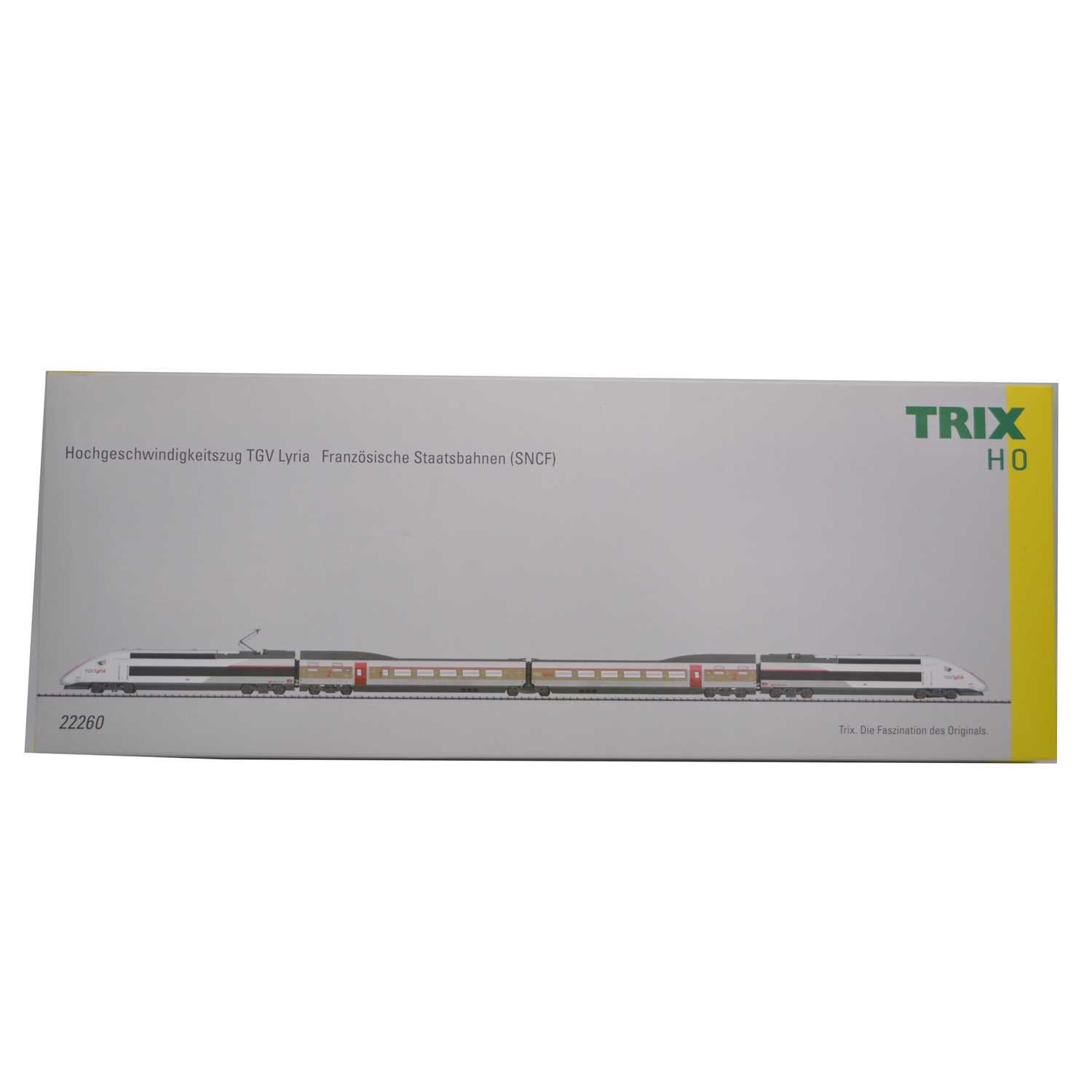 Lot 54 - Trix HO gauge model railways set ref 22260 TGV Lyria high-speed train SNCF