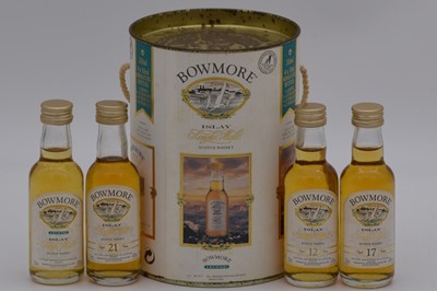 Lot 163 - Bowmore - presentation pack of four single Islay malt miniatures