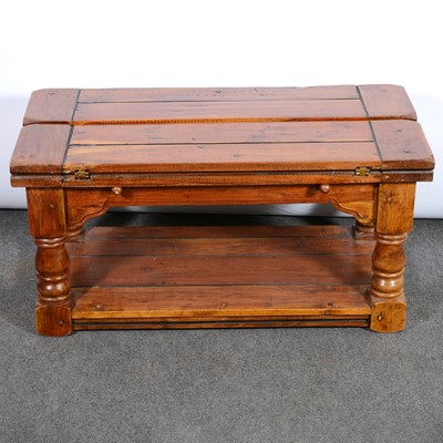 Lot 407 - Reclaimed hardwood coffee table