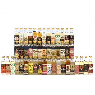 Lot 87 - A collection of forty six novelty whisky micro miniatures