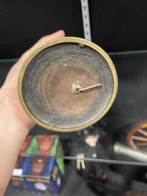 Lot 78 - Miners brass safety lamp, J Mills & Son Newcastle on Tyne