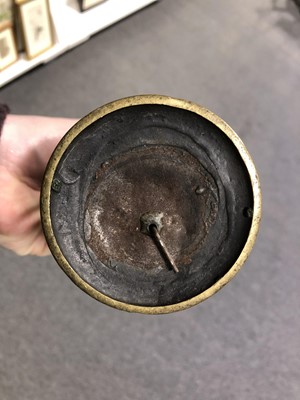 Lot 78 - Miners brass safety lamp, J Mills & Son Newcastle on Tyne
