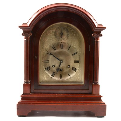 Lot 57 - Mahogany mantel clock, Gustav Becker