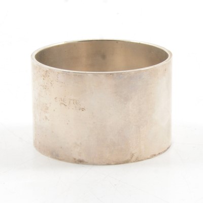 Lot 283 - Silver napkin ring, Braybrook & Britten, London 2002, and 1/12 Reichs Thaler, 1767.