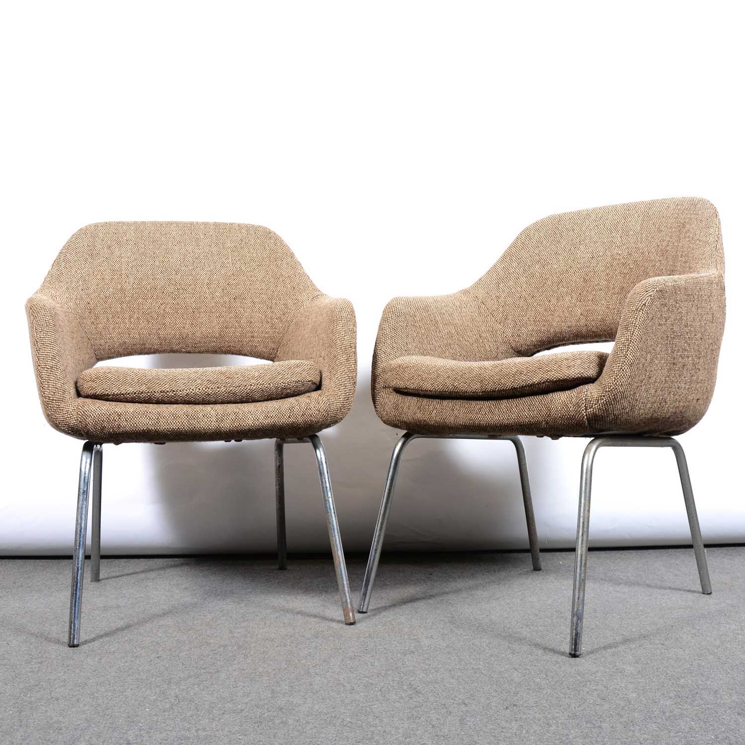 Lot 434 - Pair of retro chairs, perhaps 1960's