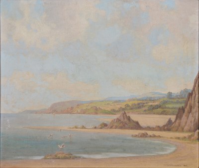 Lot 281 - Wilfred Ernest Billinghame, Coastal Scene, 1947