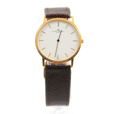 Lot 269 - Baume & Mercier - a gentleman's 18K wristwatch.