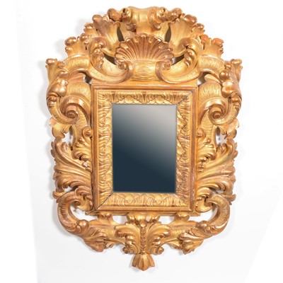 Lot 237 - Rococo style wall mirror