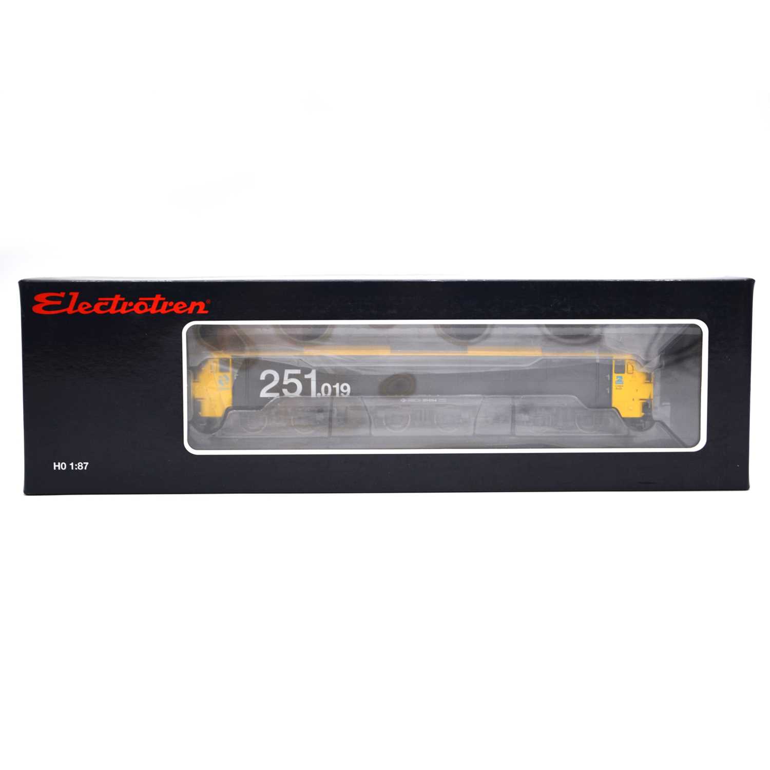 Lot 474 - Electrotren HO model railway diesel locomotive, ref E2596 RENFE 251.019 'Amarilla y Gris'