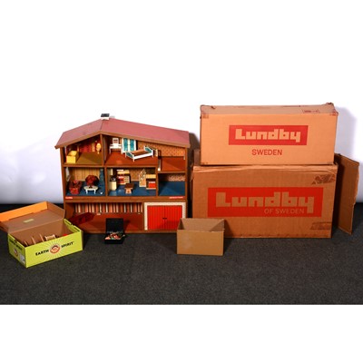 Lot 231 - Lundby Sweden dolls house 6001, and extension, both boxed