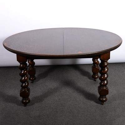 Lot 379 - Oak extending dining table