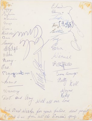 Lot 84 - Beatles Interest - publicity photograph bearing the signatures