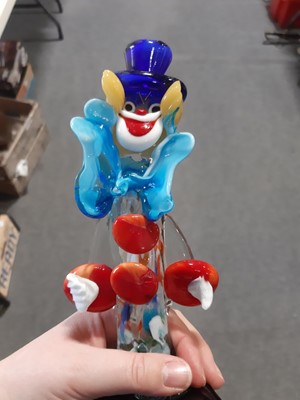 Lot 62 - Ten Murano glass clown figurines