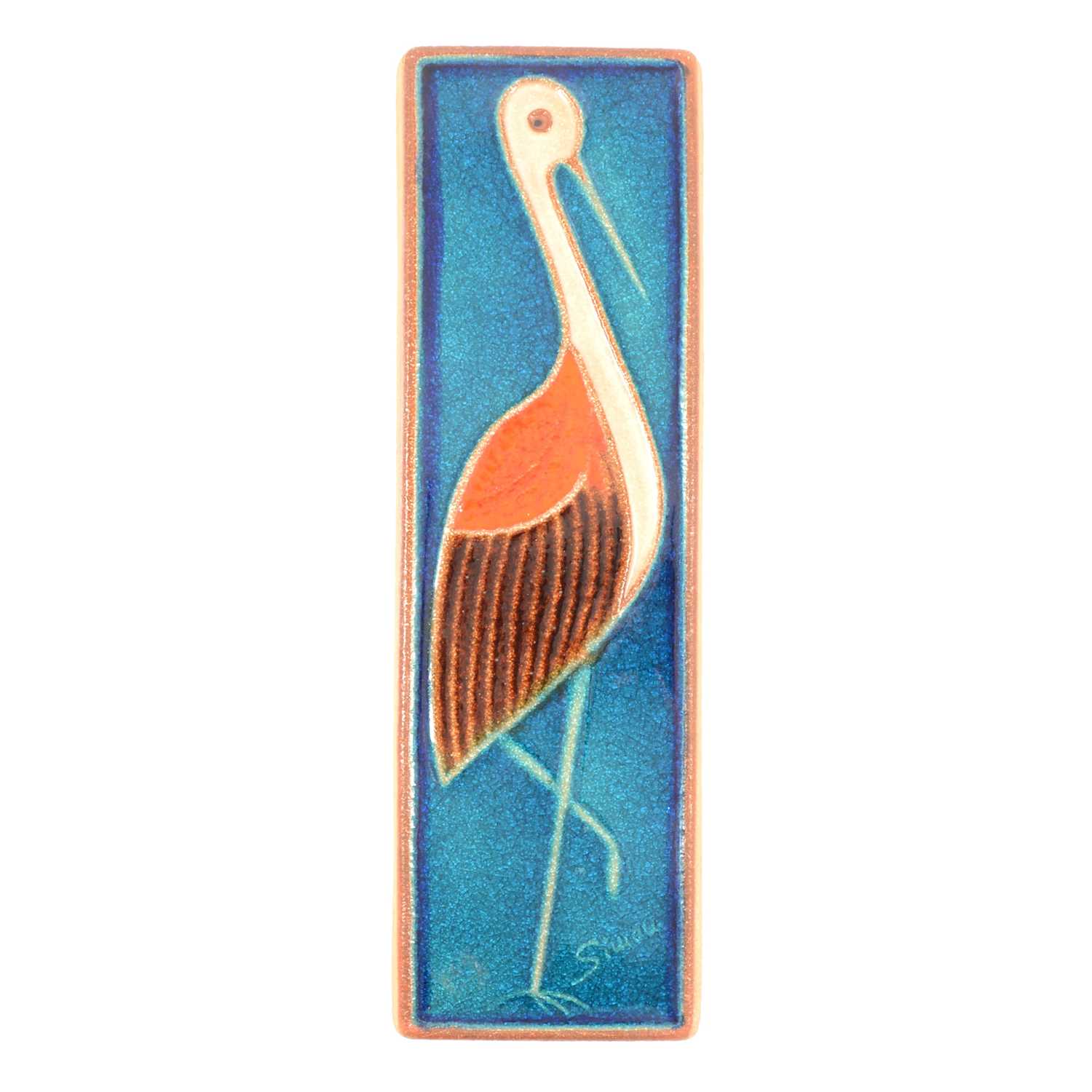 Lot 81 - A 1970s Danish stoneware plaque by Josef Simon for Soholm Stenoj