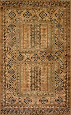 Lot 444 - Machine made small carpet, Persian pattern