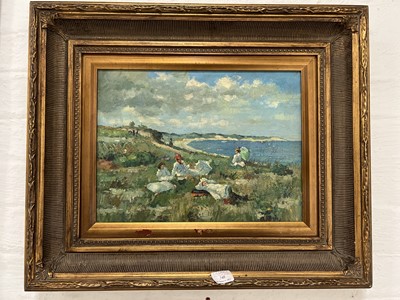 Lot 345 - After Monet, Picnic by the sea