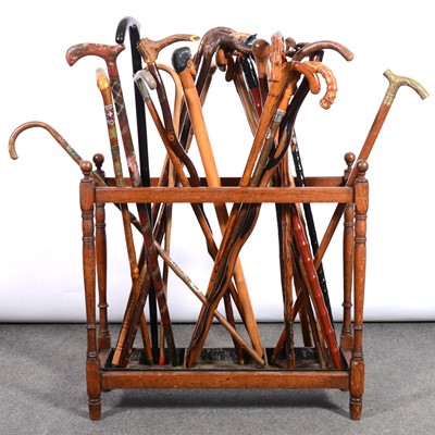 Lot 450 - An interesting collection of walking sticks