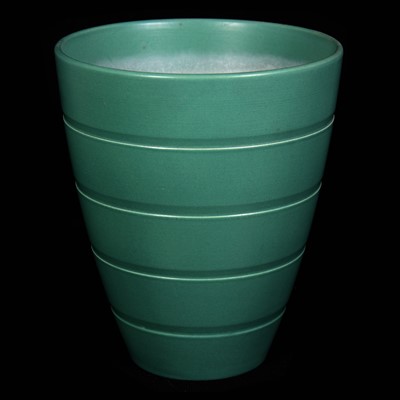 Lot 39 - Keith Murray for Wedgwood, a banded vase, matt celadon glaze