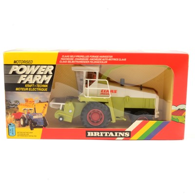 Lot 255 - Britains  Farm toy, ref 9323 Class self-propelled forage harvester 'Power Farm'.