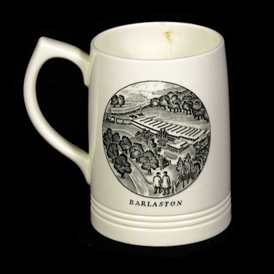 Lot 1041 - Keith Murray for Wedgwood, a commemorative beer tankard, 1940