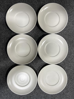 Lot 1043 - Keith Murray for Wedgwood, set of six coffee cans and saucers