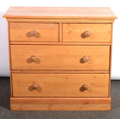 Lot 439 - Stripped pine chest of drawers