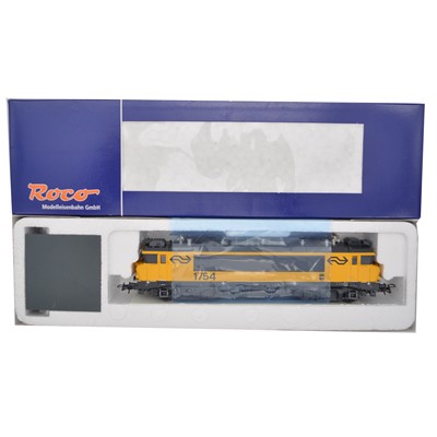 Lot 168 - Roco HO gauge model railway diesel locomotive ref 72575 NS 1754, boxed.