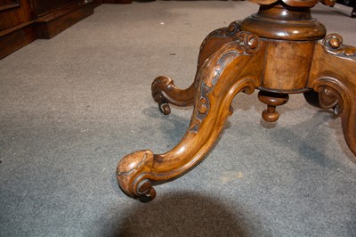 Lot 255 - Victorian walnut and marquetry card table