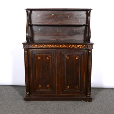 Lot 383 - Victorian simulated rosewood chiffonier