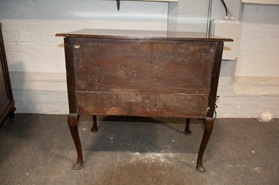 Lot 212 - George III oak side table