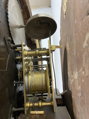 Lot 533 - Oak longcase clock, Thomas Fletcher, Chester