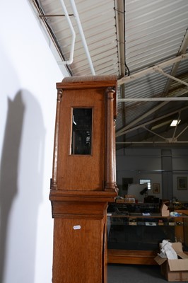 Lot 533 - Oak longcase clock, Thomas Fletcher, Chester