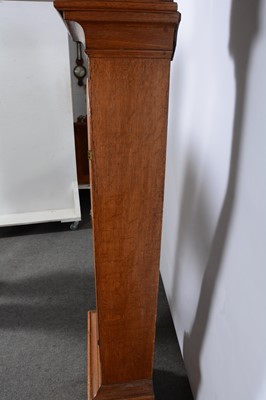 Lot 533 - Oak longcase clock, Thomas Fletcher, Chester