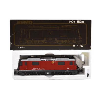 Lot 208 - Bemo Schmalspur-bahn HOe-HOm gauge model railway locomotive ref 258 125 RhB