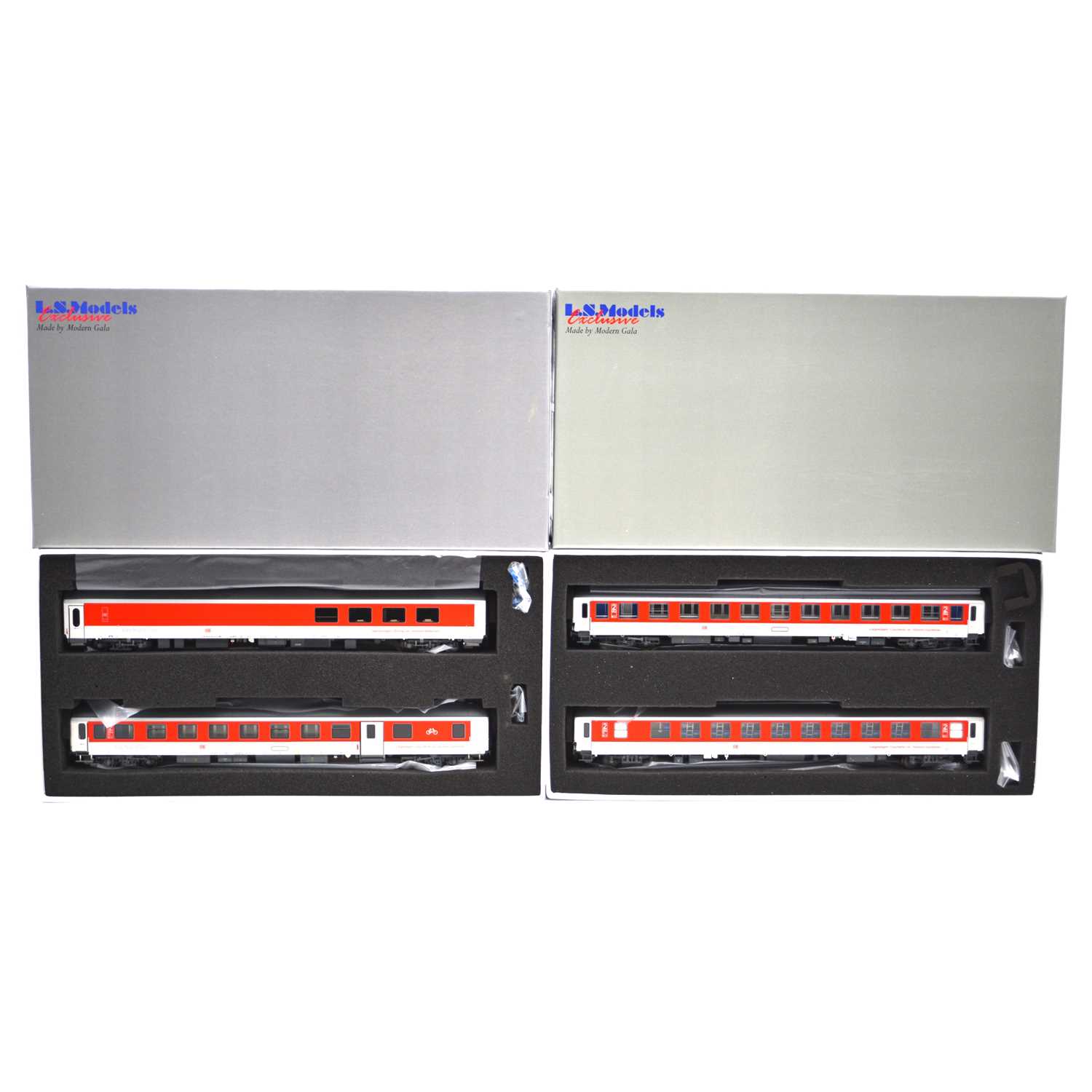 Lot 224 - Two LS Models Exclusive HO passenger coach sets.