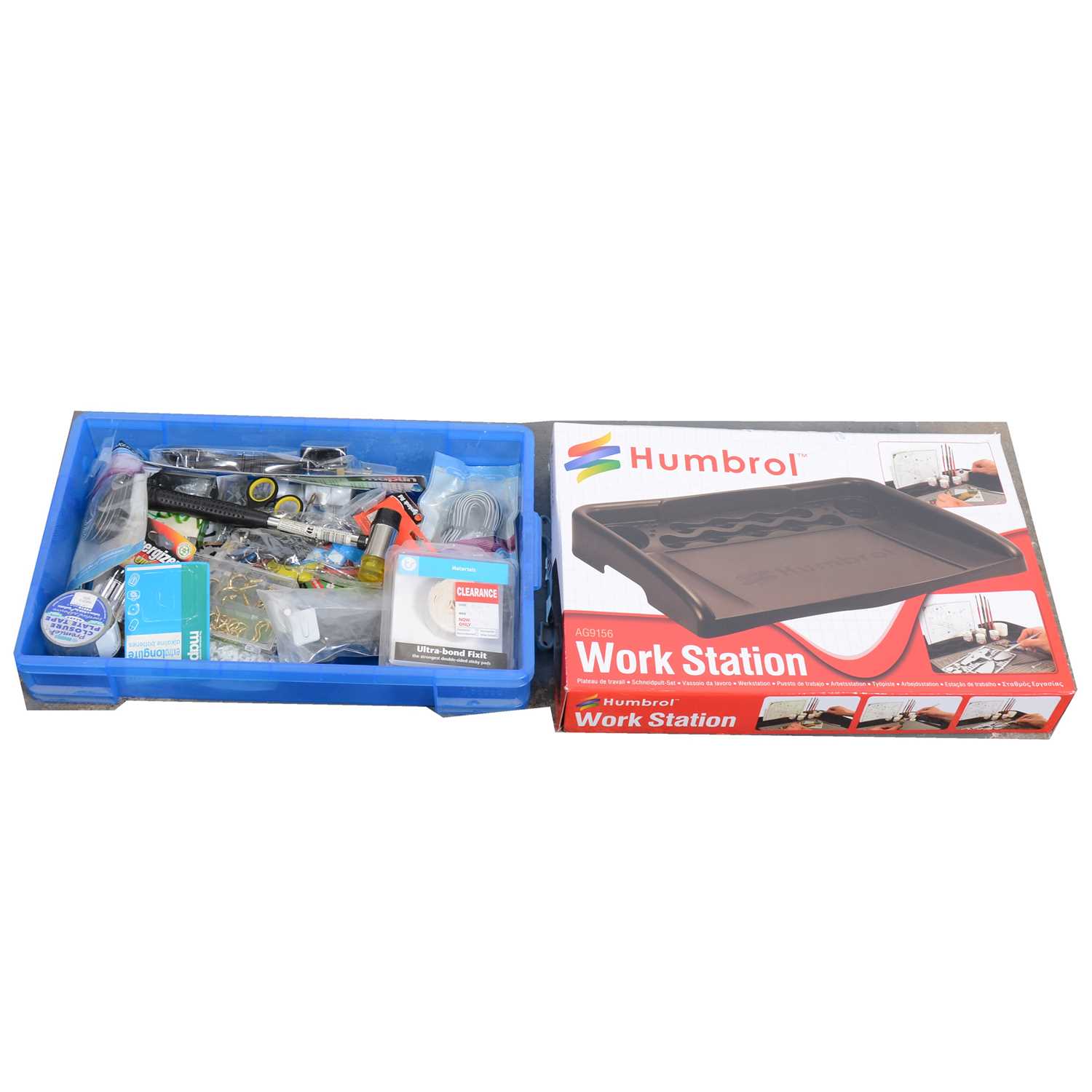 Lot 258 - A box of model making equipment including