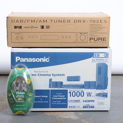 Lot 221 - Pure digital DAB tuner and a Panasonic dvd...