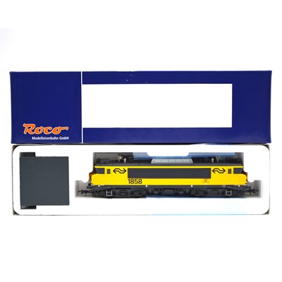 Lot 105 - Roco HO gauge model railway locomotive ref 62672 NS 1858, boxed.