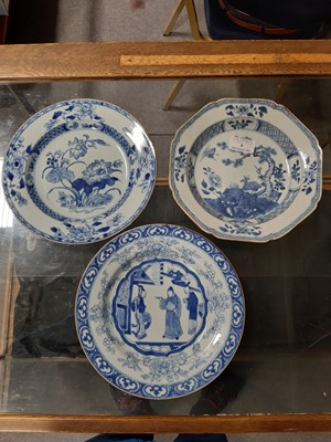Lot 9 - Collection of Chinese blue and white plates and dishes