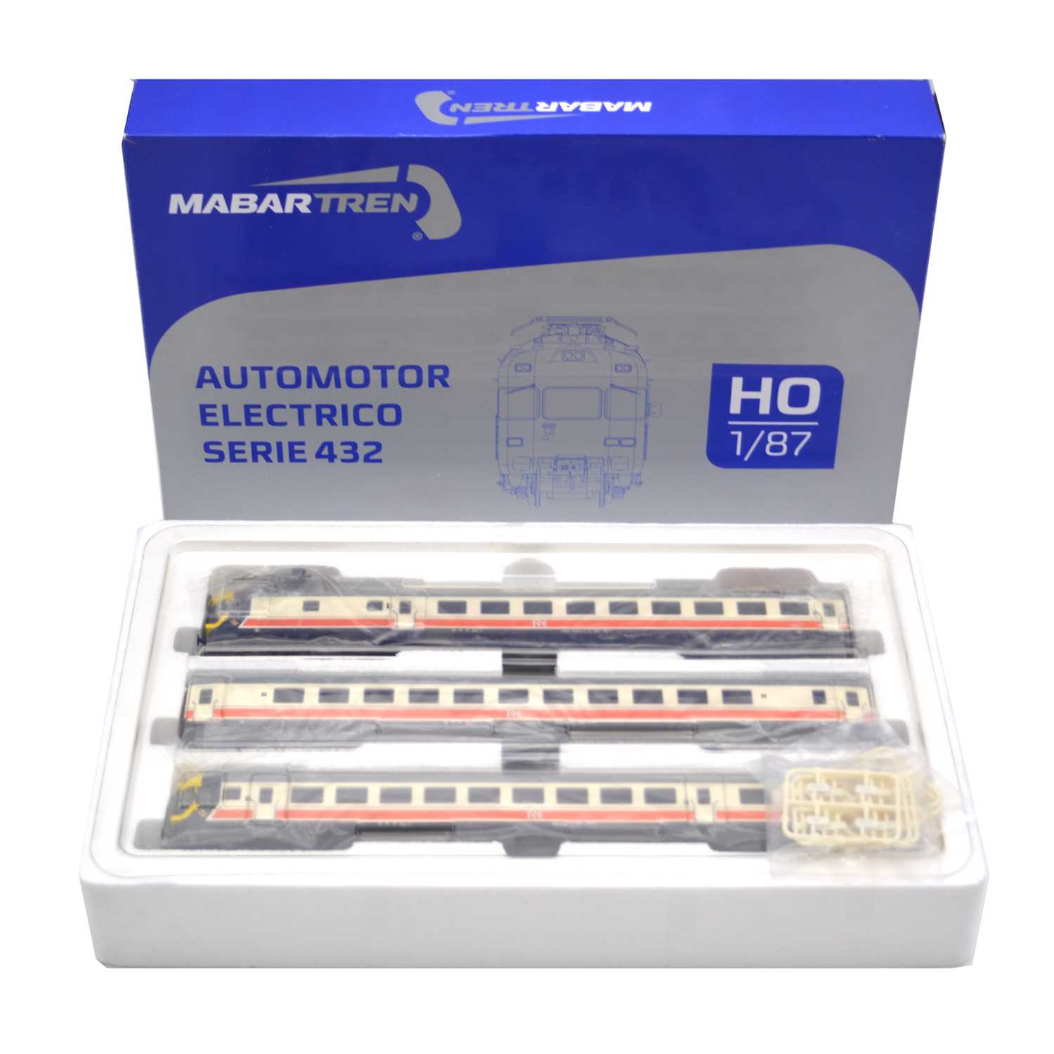 Lot 399 - Mabar Tren HO railway 3-car set, ref 84325 electric Automotor series UT 432, DCC, boxed.