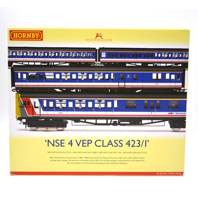 Lot 592 - Hornby OO gauge model railway locomotive set ref R2947 NSE 4 VEP class 423/1